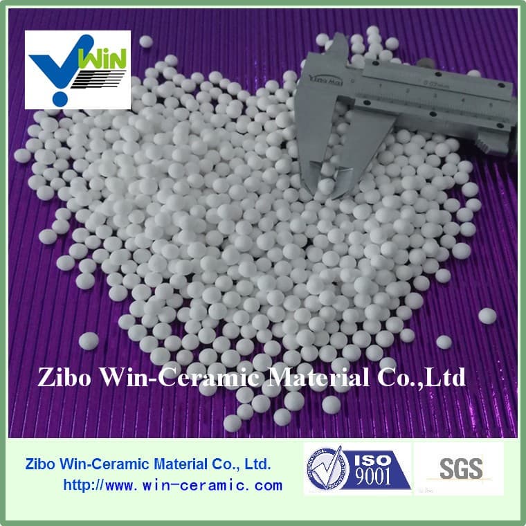 Activated alumina ball for fluorine removal